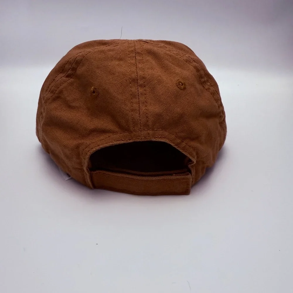 Carhartt Canvas Logo Patch Brown‎ Cotton Baseball Hat Kids One Size